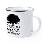 "ZAINDU GURE HERRIA" katilu metaliko zuria