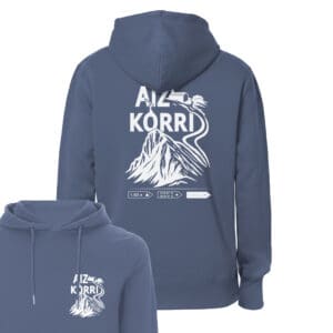 "AIZKORRI" izerditakoa urdin argia