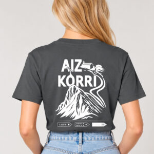 "AIZKORRI" neskentzako kamiseta grisa - Irudia 4